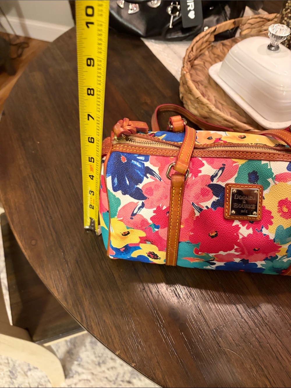 Dooney & Bourke Watercolor floral Barrel Bag๐๐โค๏ธ - Picture 14 of 16